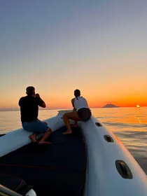 Sonnenuntergang an der Costa degli Dei von Tropea bis Capo Vaticano