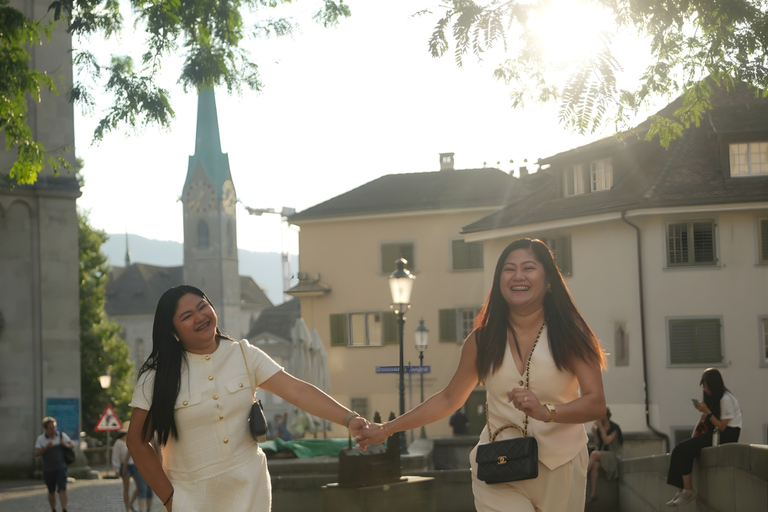 Zurich : visite citadine privée avec photos et trajet en téléphérique