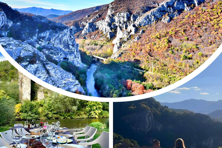 Sofia: Iskar Gorge Waterfall, Monastery, & Wine Picnic Romantic Private Day Tour from Sofia with Hotel Pickup