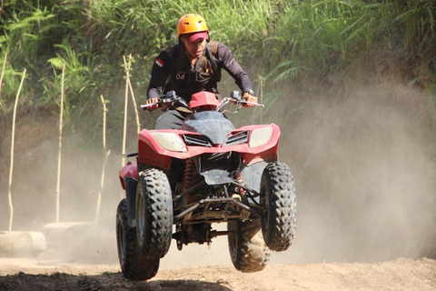Ubud: Guided Quad Bike ATV Adventure with Waterfall & Tunnel Guided Single ATV - Long Track ( 7KM / 1,5 Hours )