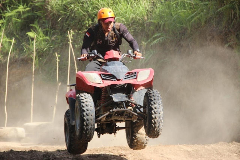 Ubud: Guided Quad Bike ATV Adventure with Waterfall & Tunnel Guided Single ATV - Long Track ( 7KM / 1,5 Hours )