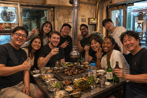 Korean BBQ Night Tour with Market Alleys and Local Stories