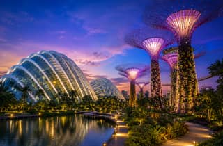 Nächtliche Flussfahrt in Singapur, 2 Shows, Flower Dome und Cloud Dome