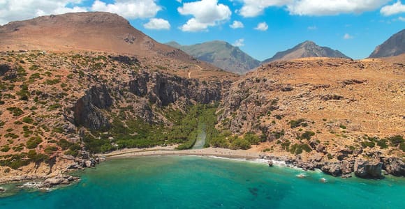 Rethymno:Preveli Palm Beach, Monastery & Kourtaliotiko Gorge