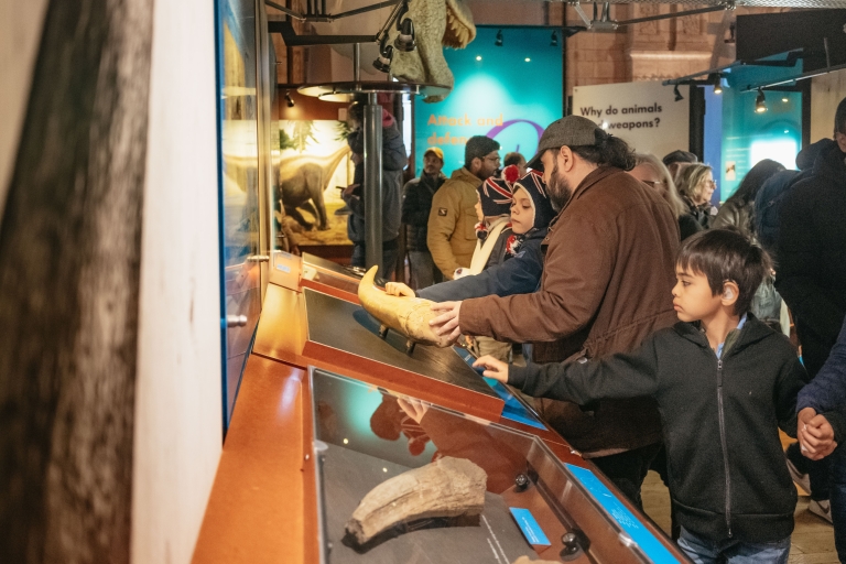 Natuurhistorisch museum van Londen Dinosaur Discovery Family TourNatuurhistorisch museum Familiebezoek in Londen in het Italiaans