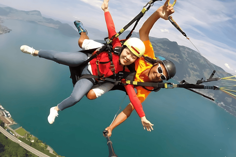 Lucerne: Tandem Paragliding with Photos & Video – Lake Lucerne or Engelberg