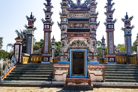 Hue to/from Hoi An Transfer by Private Car with Multi StopsVia Cemetery, Lagoon, Beach, Hai Van Pass &amp; Marble Mountains