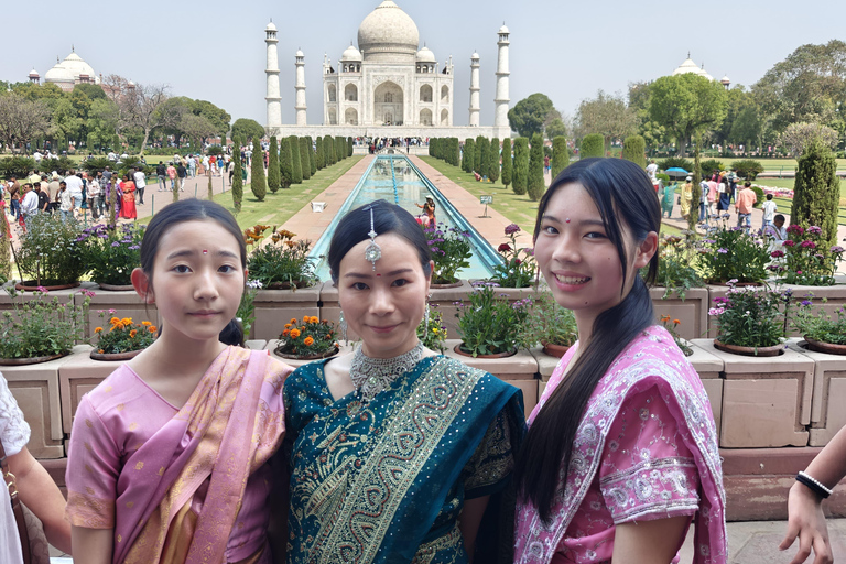 From Delhi: Taj Mahal Sunrise Tour with Elephant SOS Centres Tour with Car, Driver, Ticket, Guide & 5star Meals