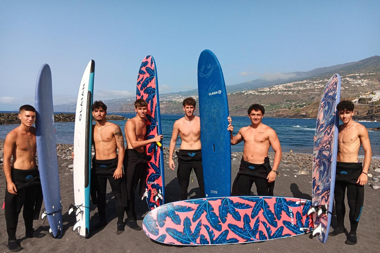 Puerto de la Cruz: Surf 2hrs session rent at Martianez Beach