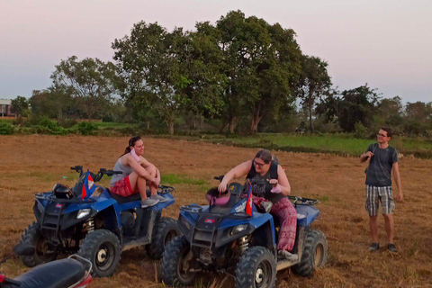Phnom Penh: Sunset Quad Bike Tour with Hotel Pickup