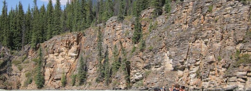 Jasper : Aventure de rafting sur la rivière des chutes Athabasca