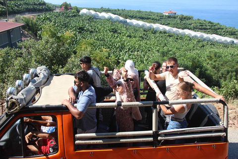 Alanya: Excursión 2 en 1 a la Cueva Dim, el Río Dim y Safari en Jeep