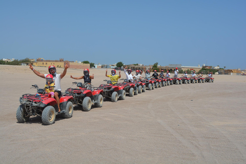 Hurghada: Safari nel deserto in quad per 5 ore e barbecueTour di 2 ore in quad