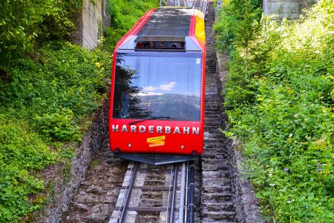 Interlaken: Bilhete Funicular de ida e volta Harder Kulm