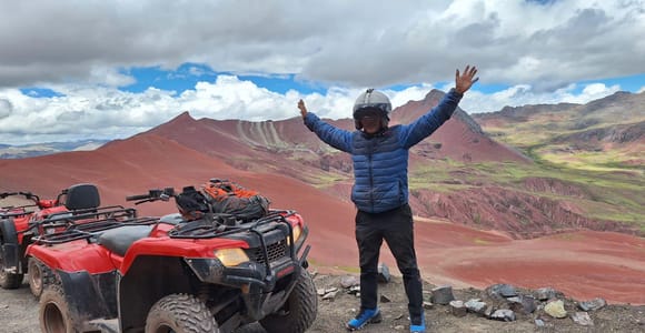 From Cusco: Rainbow Mountain Hike, Red Valley by ATV & Meals