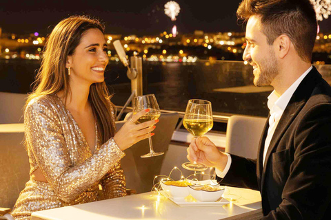 Lisbon: New Year’s Eve Fireworks Cruise Champagne, Meal, DJ