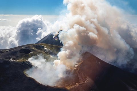 Excursión privada en helicóptero de 30 min por el Etna desde Fiumefreddo