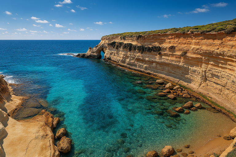 From Sliema: Around Malta Cruise with 3 Swim Stops and Lunch