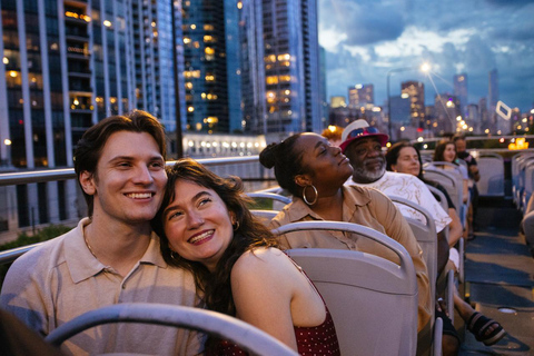 Chicago: Sunset Tour by Open-top Bus with Live Guide Panoramic Sunset Tour