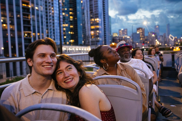 Chicago: Sunset Tour by Open-top Bus with Live Guide Panoramic Sunset Tour
