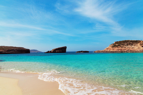 Mellieha: Comino Sunset Small Boat Cruise with Swim Stops