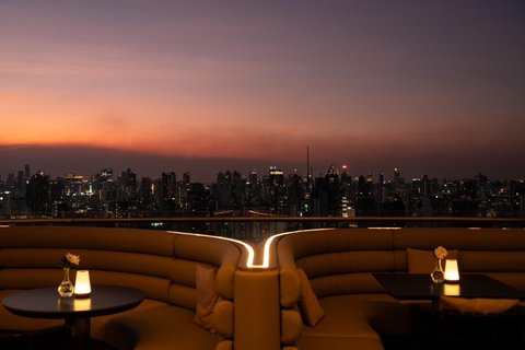 Bangkok: Cielo Sky Bar & Restaurant Rooftop Sharing Set for 2 People