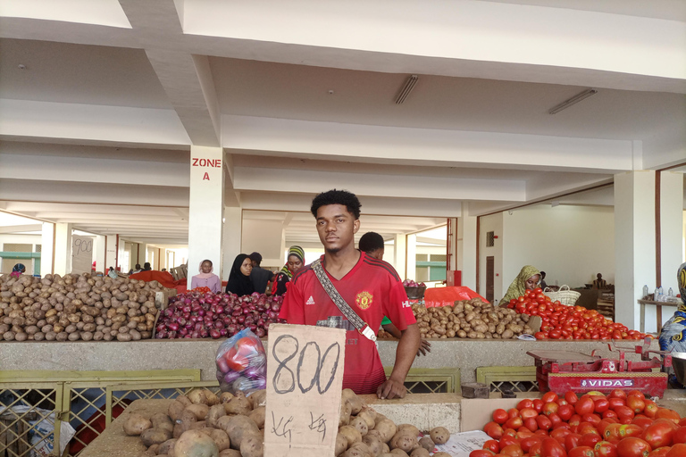 Zanzibar-marknad och swahili-matlagningskurs