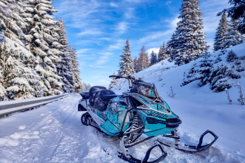 Snowmobile Tour In Bucegi Mountains Guided Snowmobile Tour