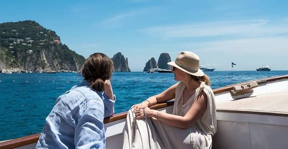 From Positano: Capri Island Private Boat Tour with Skipper