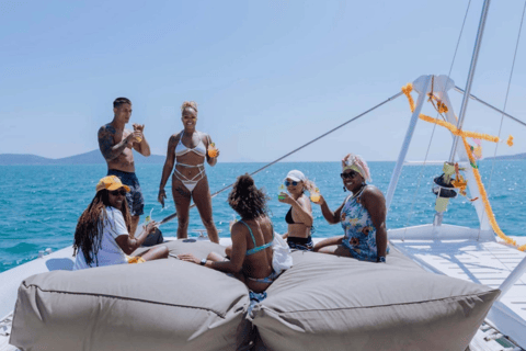 Phuket: Party Boat Cruise Koraal, Racha eiland, Promthep kaap