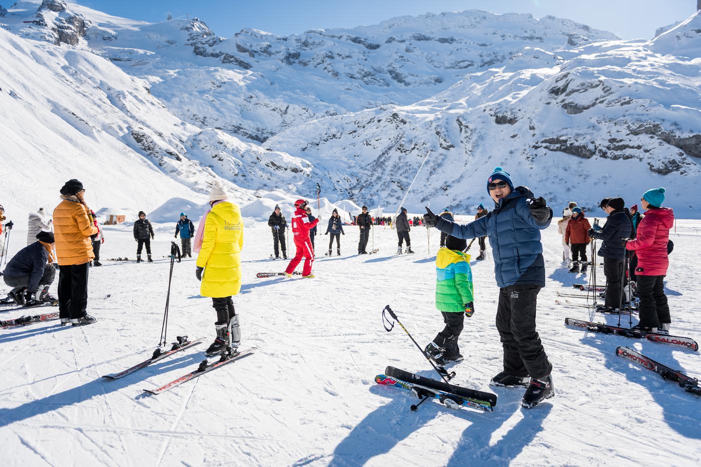 Luzern: Erstes Skierlebnis auf dem Titlis