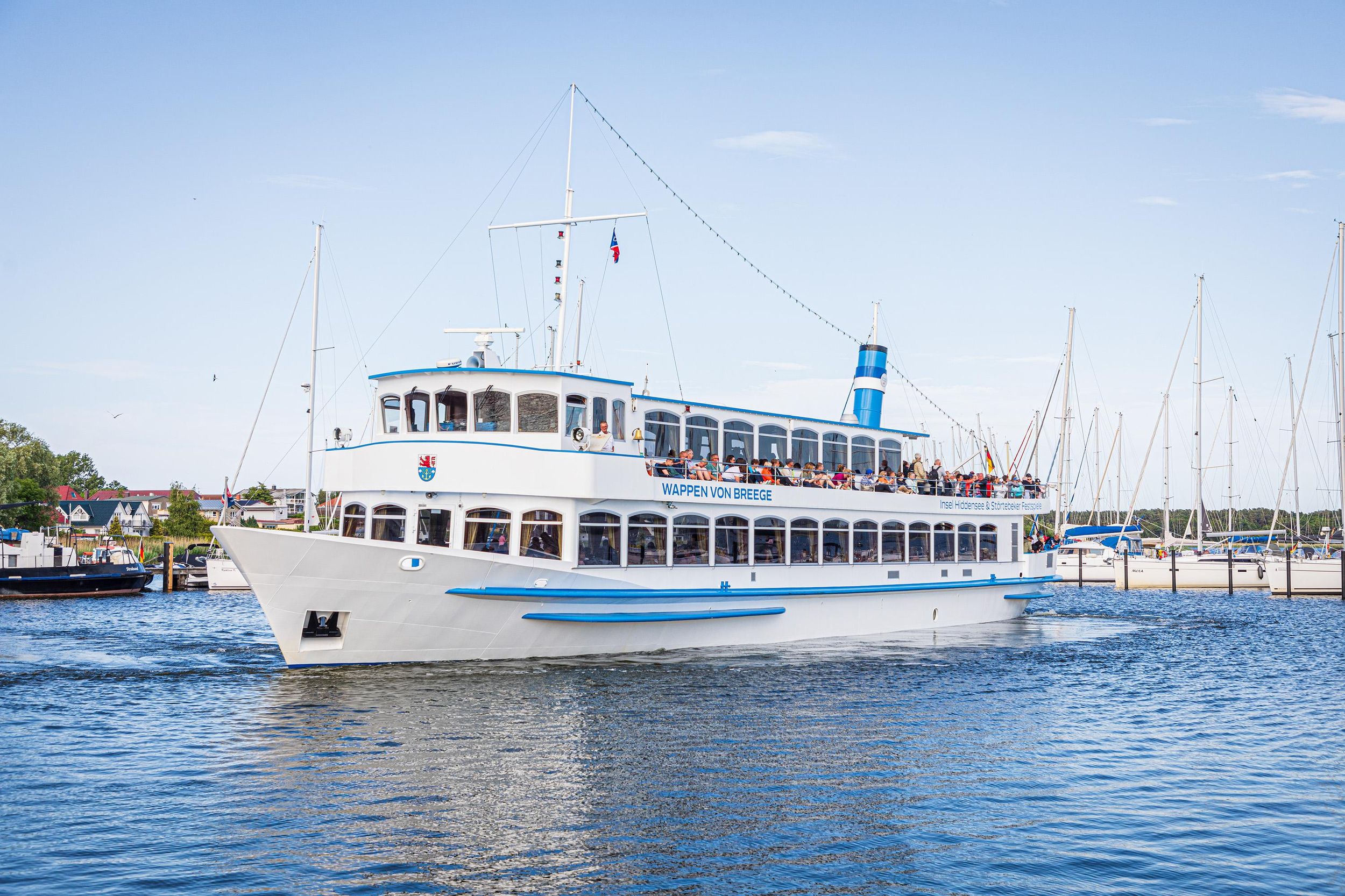 Kranichfahrten ab Hafen Breege (Insel Rügen) mit dem Fahrgastschiff