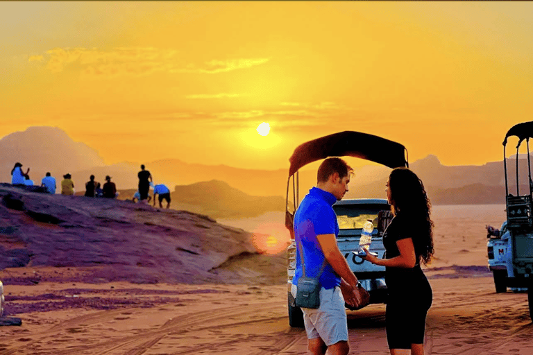 Wadi Rum: Jeep Tour and Overnight Bedouin Camp Experience