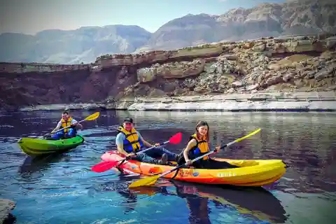 GOKEDEM adventure kayaking to deadsea sinkholes