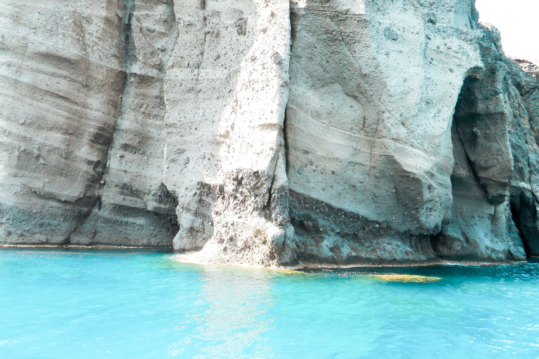 Santorini: Catamaran Tour with BBQ Meal and Unlimited Drinks Small Group Morning Catamaran Cruise