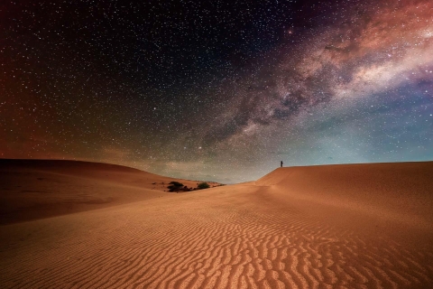 Safari nocturne dans le désert de Doha avec observation des étoiles et balade à dos de chameau