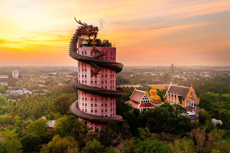 Don Wai Market, Dragon Temple & Ayutthaya Highlights Tour