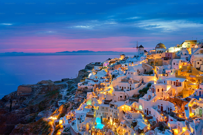 Santorini Complete: Semi-Private Tour, Wine Tasting, and Hotel Pick-Up