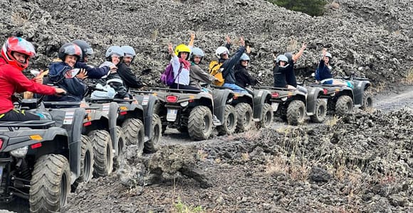 2-hour guided quad tour of Etna from Catania