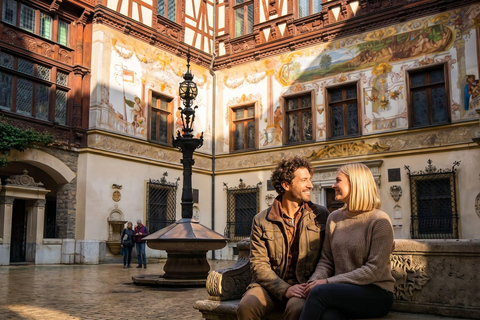 Dracula Castle-Peleș Castle-Cantacuzino Castle and Brașov COACH TOUR Audio guide in 24 languages
