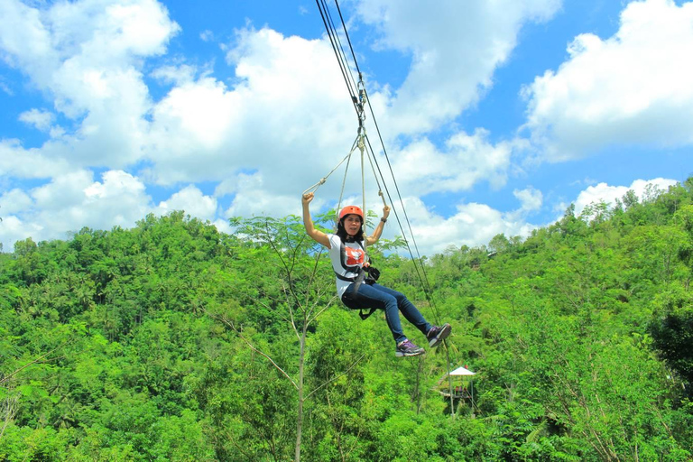Yogyakarta: Flying Fox, Pule Payung & Ricefield Scenic Tour