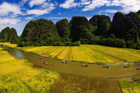 Trang An Boot, Bai Dinh Pagode, &amp; Mua Grot Dagvullende Tour