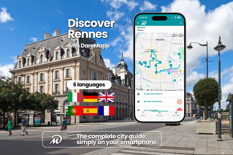 Rennes: Guided Tour on Your Mobile Rennes: Private Guided Tour with Your Mobile Phone