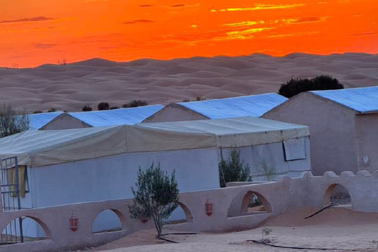 From Djerba: Desert Camp & Amazigh Villages Tour with Dinner