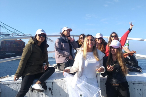 Valparaíso Sunset Sightseeing Tour: Speedboat, Viewpoints, Traditional Bars, and Beer PRIVATE SUNSET BOAT TOUR DURING THE WEEK