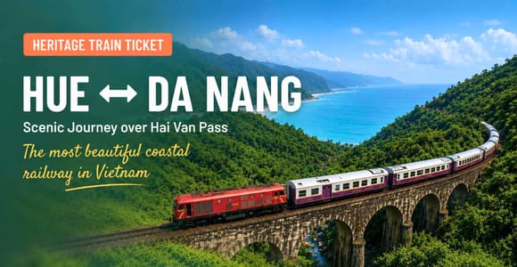 Heritage Train Ticket: Hai Van Pass Train from Da Nang & Hue