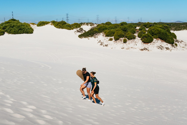 CIDADE DO CABO: AVENTURA DE SANDBOARD NAS DUNAS DE AREIA BRANCA DO ATLANTISCidade do Cabo: Aventura de sandboard nas dunas de areia branca do Atlantis