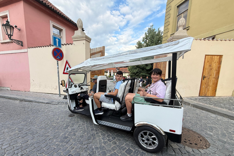 Prague: Electric Tuk-Tuk City Tour with Guide Prague River Side 1,5 hour Tour