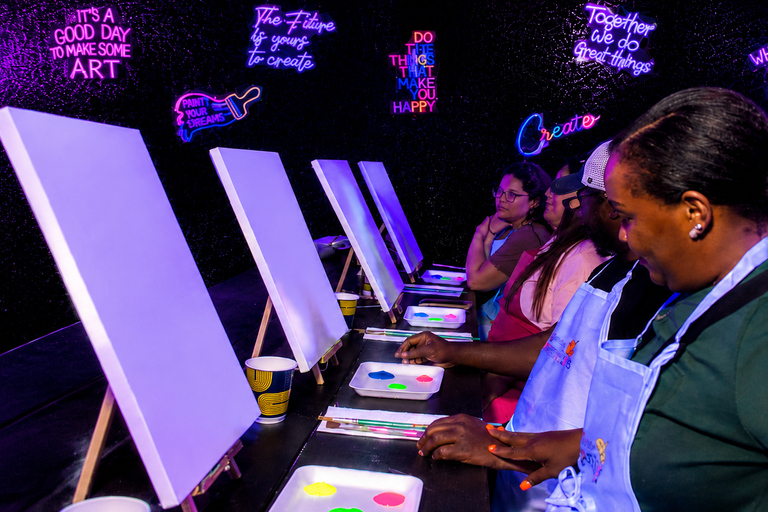 Houston: Sip & Paint Under Neon Lights