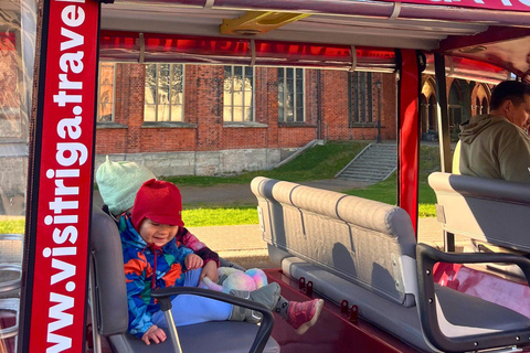 Riga: Private Old Town Heated E-Bus Tour with Audio Guide Private Tour